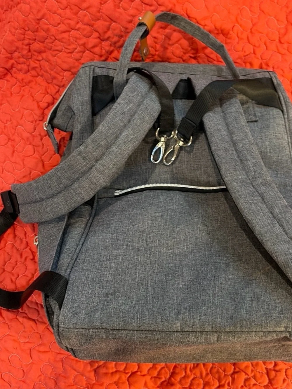 Gray Arrow-Print Men's Backpack